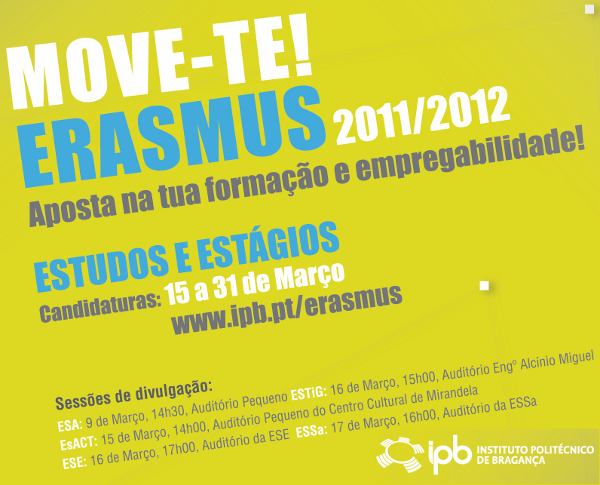 Erasmus 2011/2012: sesses de divulgao