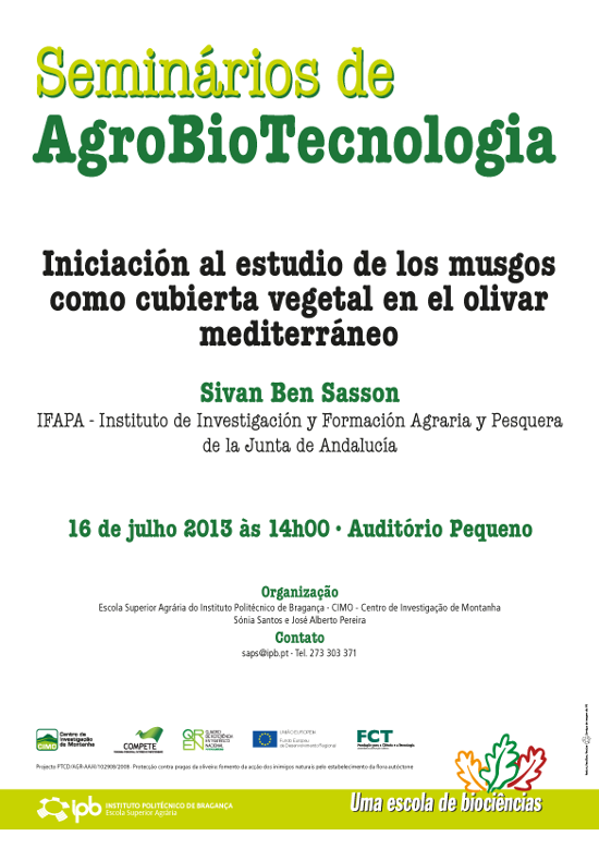 2013 julho - Cartaz Seminário de Agrobiotecnologia
