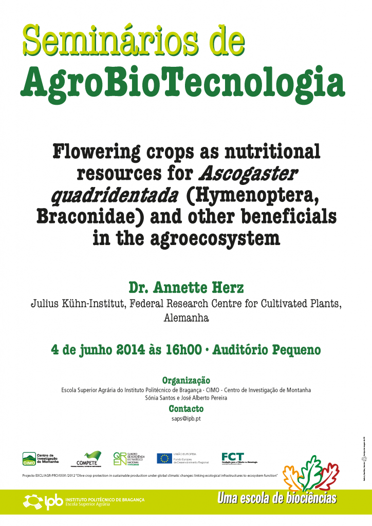 Cartaz Seminário de Agrobiotecnologia 2014