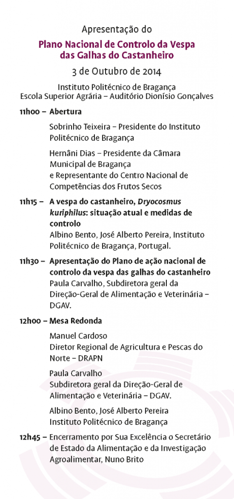 2014 Convite Plano Nacional Vespa do Castanheiro