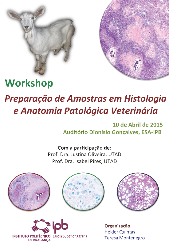 Workshop Preparação de Amostras em Histologia e Anatomia Patológica Veterinária