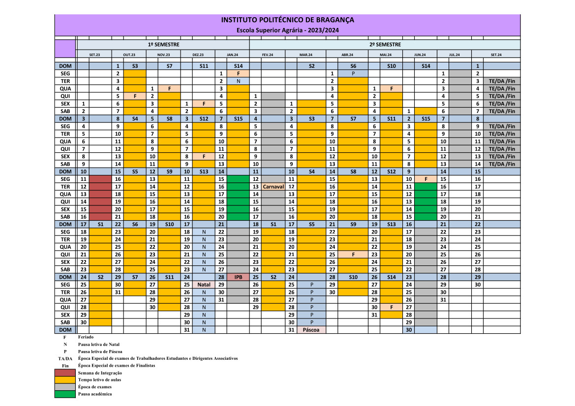Calendario académico esap 2024 2